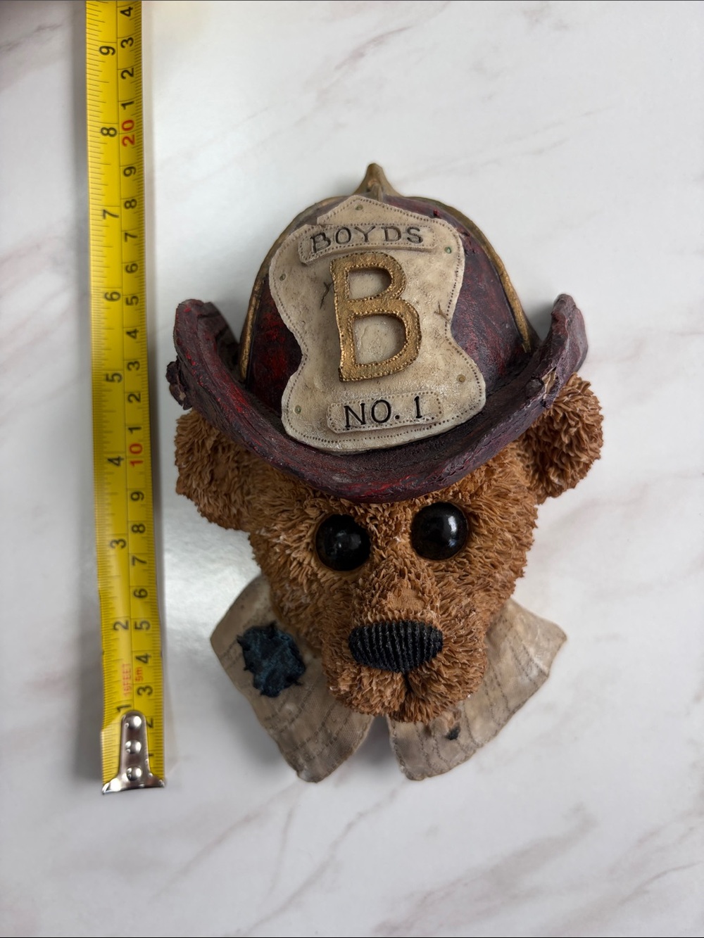 1998 Boyd's Bears "Elliot the Hero" fireman wall plaque # 654281GCC